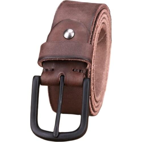 2019 brown vintage gray belts men high quality luxury ceintures cintos 100% real genuine leather casual full grain cowboy jeans