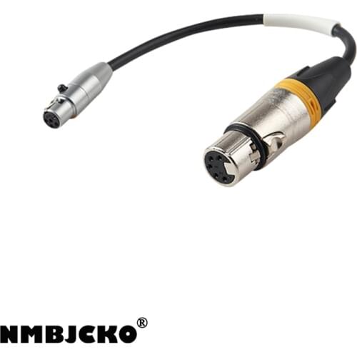 NMBJCKO 5Pin mini xlr female connector to 5pin xlr female connector audio assembled cables