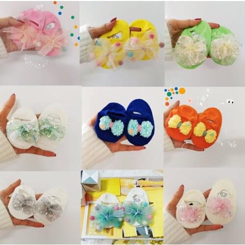 Infant Baby Socks Girls Baby Socks Bow Accessories Non-slip Socks Cute Newborn Toddler Socks Baby Accessories