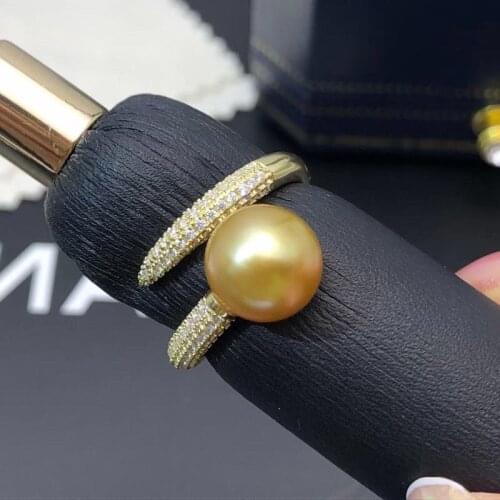 Popular Fashion Ring Base Mountings Findings Settings Adjustable Ring Jewelry Parts Fittings Accessories for Pearl Beads Stones