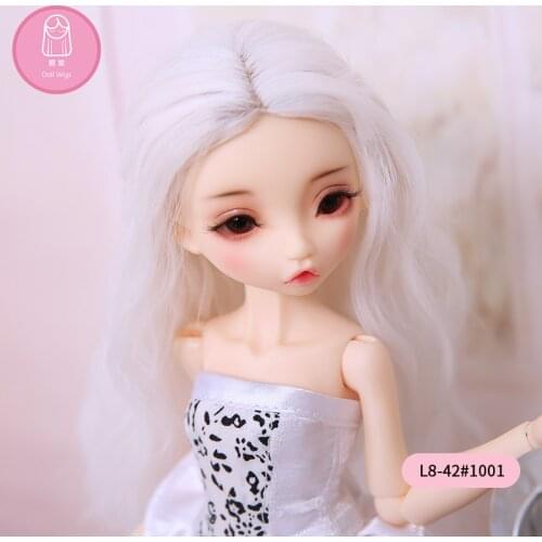 Wig For Doll BJD size 4.5-6inch 1/8 free shipping high-temperature Natural long wig bjd yosd doll in beauty