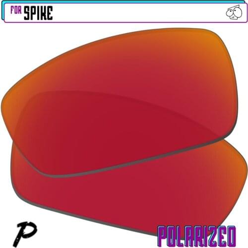 EZReplace Polarized Replacement Lenses for - Oakley Spike Sunglasses - Red P