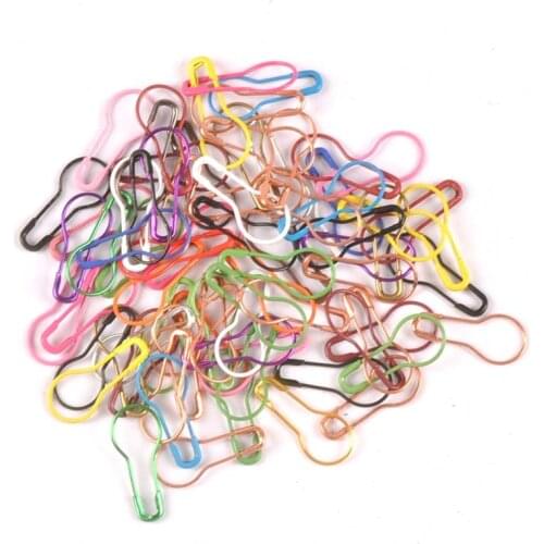 Mix Color Gourd Shape Safety Pins Metal Clip Pins Knitting Cross Stitch Marker Tag Pins Clips DIY Sewing Kit cp2453