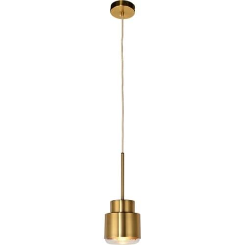 Nordic Gold Pendant Lights Postmodern Minimalist Restaurant Pendant Lamp Antique Metal Hanging Lamp Lighting deco chambre