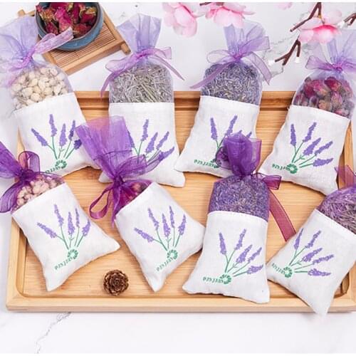 Dried Flowers Natural Dry Plants Jasmine Rose Lavender Mint Rosemary Bud Sachet Bag Natural lasting Lavend Room Car