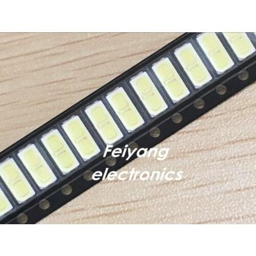50pcs FOR LG Innotek LED LED Backlight 1W 7030 6V Cool white TV Application smd 7030 led cold white 100-110lm 7.0*3.0*0.8mm
