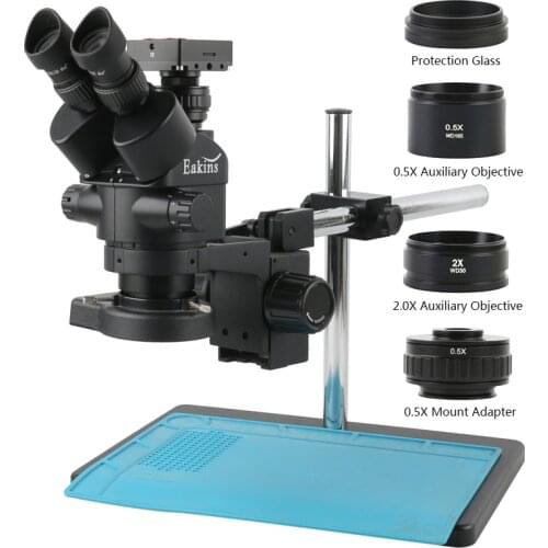 30MP 2K HDMI Microscope Camera 1/2 Lens Adapter Simul-Focal Trinocular Stereo Microscope 3.5-90X For Phone Soldering PCB Repair