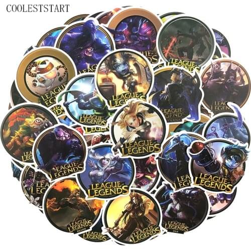 50-100Pcs/Pack League Legends Graffiti Stickers For Luggage Laptop Refrigerator Motorcycle Skateboard Pegatinas