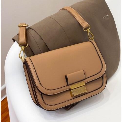 Women Crossbody Bag On Shoulder Saddle Bags For Women High Quality Leather Messenger Bag Flap Half Moon Design Women Satchel