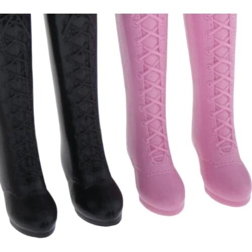 2Pairs 1/6 Doll Boot Shoes for SD for DOD for Blythe Dress up Accessory