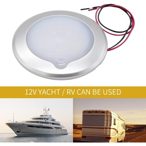 VODOOL RV Roof Ceiling Cabin Light IP67 Touch Dimming Caravan Marine Interior Lamp Car Camping Auto Accessories