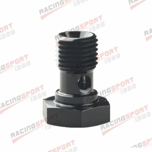 Banjo Bolt M14 x 1.5 Aluminium Banjo Bolt Brake caliper Adaptor Black