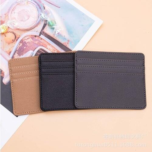 1 PC ultra-thin PU card holder mini simple credit card ID card holder men and women business gift fashion card holder bag