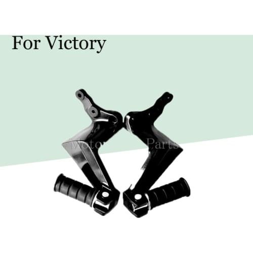 For Victory Gunner High Ball Vegas Kingpin Boardwalk Bright Black Motorcycle Rear Passenger Foot Pegs Accessories