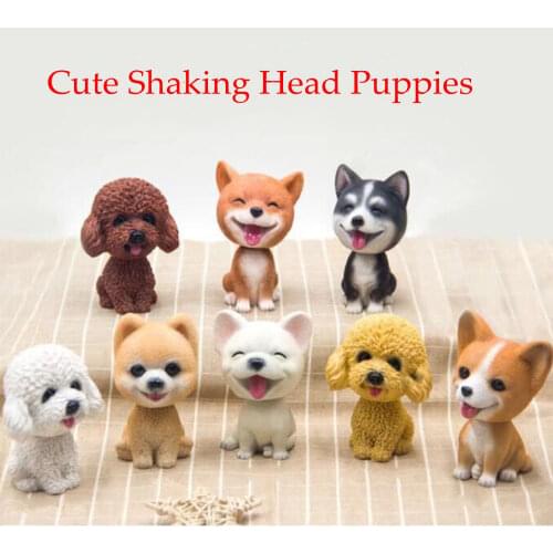 Nodding Dog Car Shake Head Dog Dolls Dashboard Car Decoration Accessories Auto Shaking Head Toy for Automobile Decor Car-styling