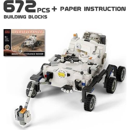 MOC Space Station Rocket Lunar Lander Shuttle Ship Toys DIY Building Blocks Set Educational Bricks Model Gift Kids
