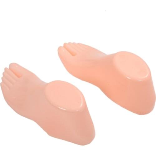 HOT-Pair of Hard Plastic Feet Mannequin Foot Model Tools for Shoes Display (Adult Feet)