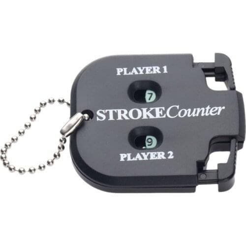 Mini Handy Golf Shot Count Stroke Putt Score Counter Two Digits Scoring Keeper With Key Chain Golf Training Aids Golf Accessory