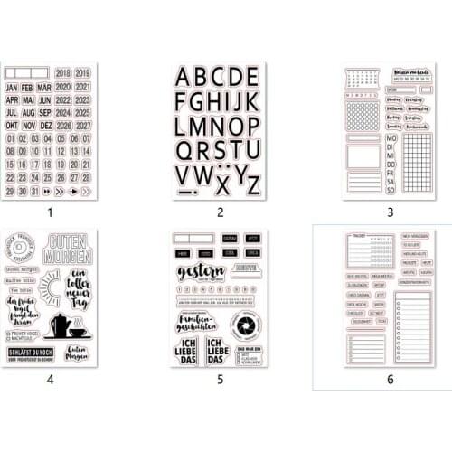 German Clear Silicone Stamp / seal for DIY Scrapbooking / Album Decorative Clear Stamp Sheets A232