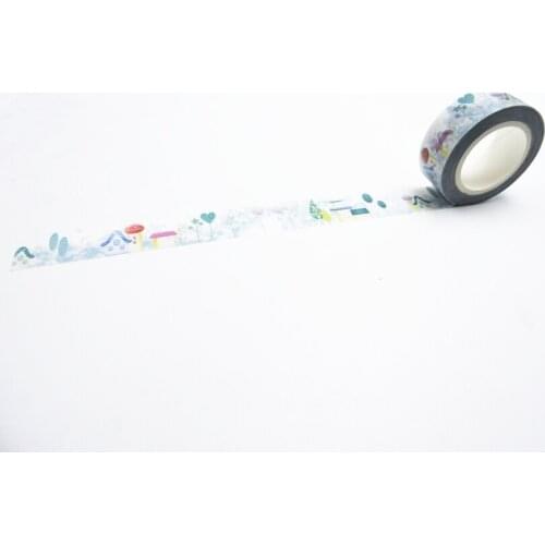 2016 New Printing Washi Tape Office Adhesive Scrapbooking Tools Kawaii Decorative Great Christmas Cute Craft Gift House