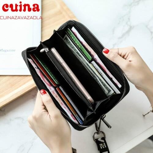 New Women Wallets Fashion Lady Wristlet Handbags Long Money Bag Zipper Coin Purse Cards Id Holder Clutch Woman Wallet