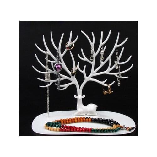 PE Open Pocket Creative Plastic Tree Antler Storage Desktop Accessories Display Shelf 25x15x22cm