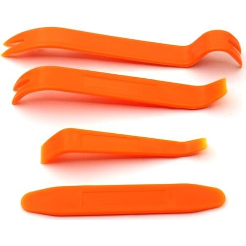 Portable Auto Car Radio Panel Door Clip Panel Trim Dash Audio Removal Installer Pry Kit Repair Tool Pry Tool Hand Tools 4pcs