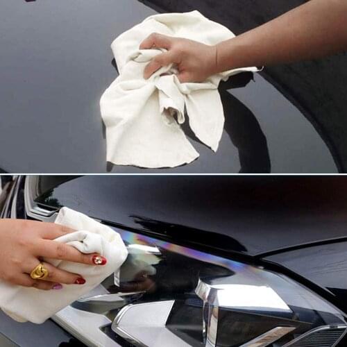 70cm Natural Real Deerskin Car Cleaning Cloth Car Wiper Soft Strong Absorbent Quick-drying Towel Car Cleaning Supplies Lint Free