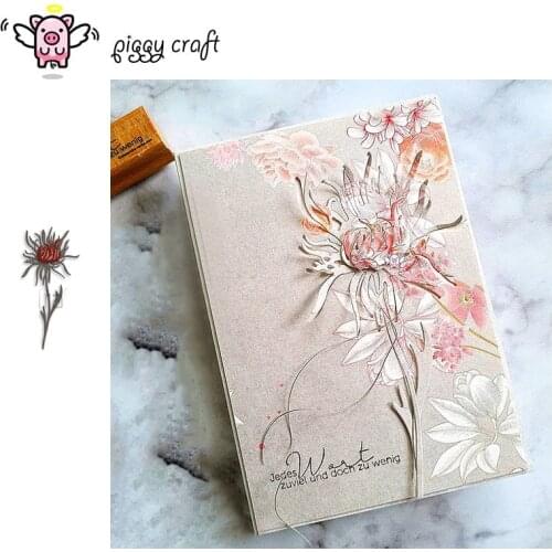 Piggy Craft metal cutting dies cut die mold Flower decoration Scrapbook paper craft knife mould blade punch stencils dies