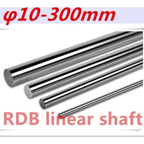 2pcs 3D printer rod shaft WCS 10 mm linear shaft L 300 mm chrome plated linear motion guide rail round rod Shaft