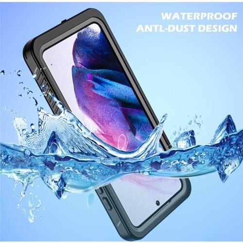Waterproof Case For Samsung Galaxy S21 FE 5G Case Soft Clear Dustproof Diving Cover 360 Full Shockproof Phone Cases Coque Fundas