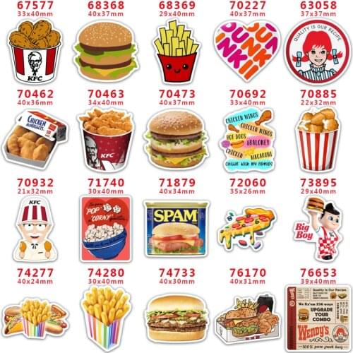 10 pcs Food Resin Flatback for Hair Bows Planar Resin Crafts Custom Resin for DIY Phone Decorations PR67577