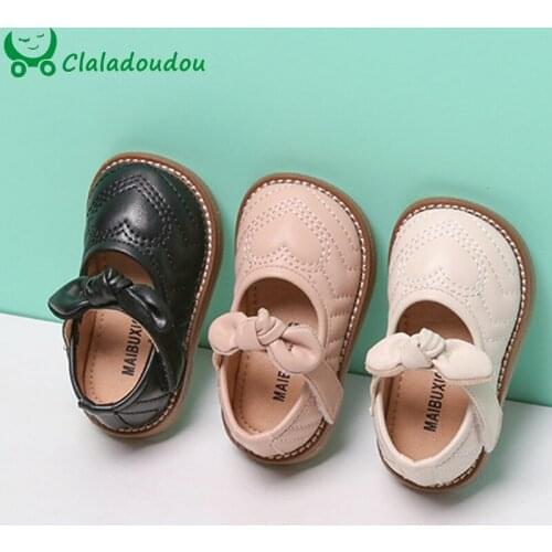 11.5-15.5cm Girls Shoes Bowtie Princess Shoes,Baby Kids Children Mary Janes Shoes,Solid Pure Toddler Girls Dress Shoes For Party