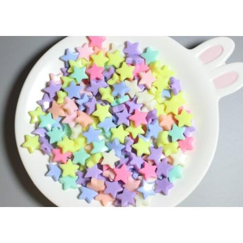 13mm Acrylic Star Beads Candy Color For Girls Children Jewellery Necklace DIY Costume Accessories Party Game Gift Christmas