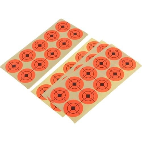250pcs Orange 4cm/1.6" Self adhesive Target for Shooting Hunting Archery Practicing