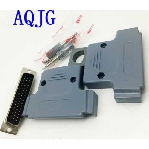 5pcs/L Parallel Serial Port DB50 50Pin Way D Sub Female Solder Connector Male Plastic Assemble Shell Cover Adapter AQJG