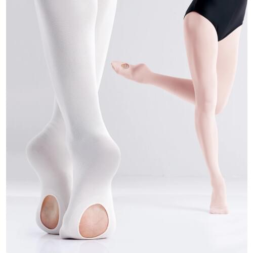 Ballet Tights for Women Girls 3 Pairs Soft Transition Tights Dance Pantyhose Seamless Ballet Stockings With Hole 60D