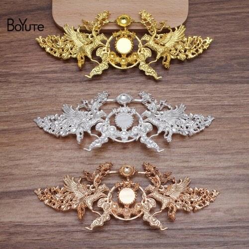 BoYuTe (10 Pieces/Lot) 51*129MM Metal Alloy Materials Factory Direct Sale DIY Handmade Hair Jewelry Accessories