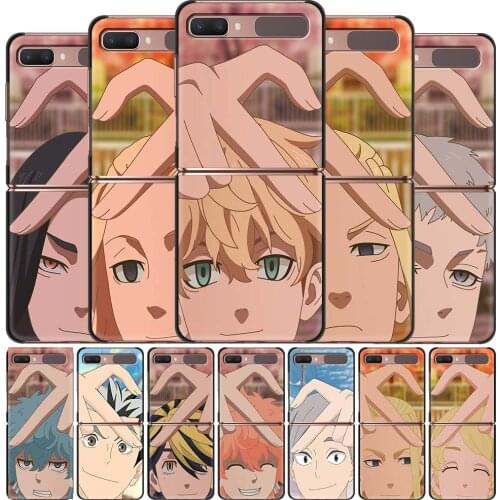 Tokyo Revengers Manjiro Sano Anime Phone Case For Samsung Galaxy Z Flip Fold Hard PC Cover For Samsung ZFlip 5G Mobile Bag Shell