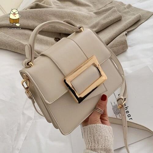 Beibaobao Belt Buckle Design Crossbody Bags For Women 2020 Mini Shoulder Simple Bag Female Travel Handbags Simple Style