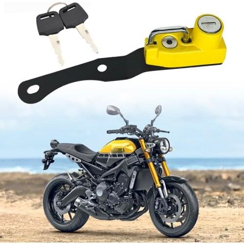 For YAMAHA MT09 MT-09 Tracer FJ 09 XSR900 2016-2020 2019 Motorcycle Anti-theft Security Alloy Helmet Lock Mount Hook with 2 Keys