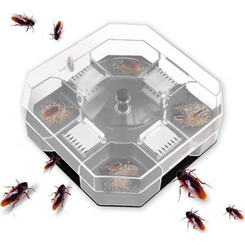 Household Effective Anti-Cockroach Traps Box Reusable Killing Cockroaches Roach Catcher Killer Bait Trap Pesticide Kitchen Tool