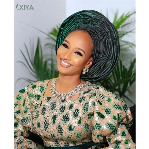 Hot Sale Velvet Lace Fabric with Sequins High Quality African Sequence Lace Fabric Nigerian Sequin Lace for Sewing APW4322B