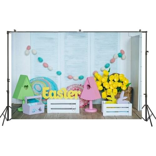 HUAYI Photography Backdrop easter eggs decorations photo background studio family party photobooth backdrops photocall W-3949