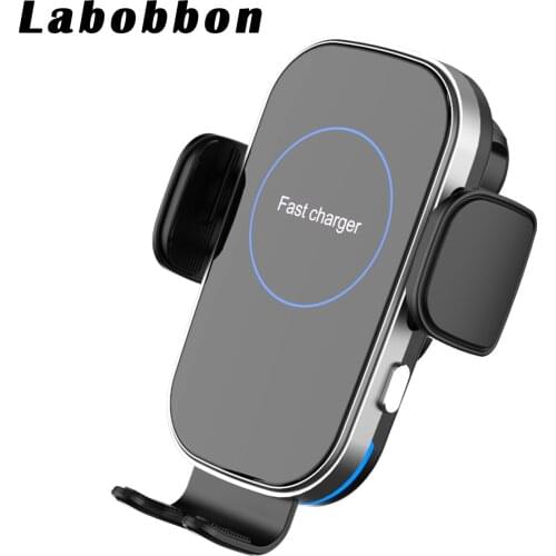 Labobbon 15W Wireless Charger Car Mount for Air Vent Mount Car Phone Holder Intelligent Infrared Fast Wireless Charging Charger