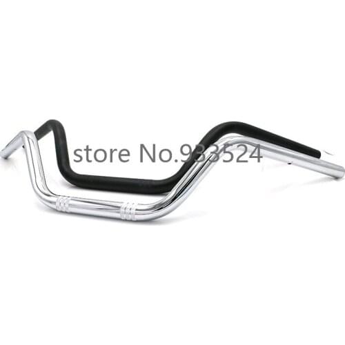 Motorcycle 7/8'' 22mm Drag Handlebar Bar Chrome For Honda Yamaha Suzuki Kawasaki Cruiser Chopper Cafe Racer Old School Bobber