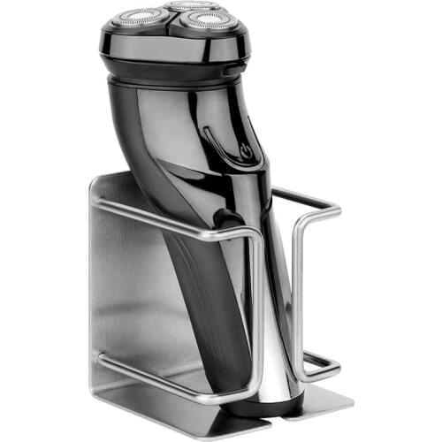 New Electric Shaver Holder Wall-Mounted Self-Adhesive Stainless Steel Shaver Holder Wall-Mounted Bathroom Shaver Holder