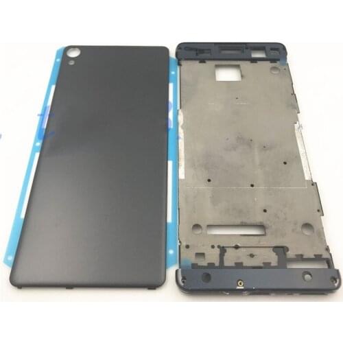 Original Middle Front Frame Bezel Housing For Sony Xperia XA F3111 F3112 F3115+ Replacement Parts With Battery Back Cover+Logo