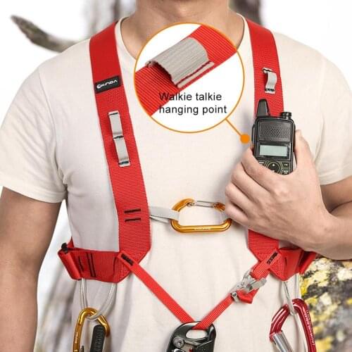 Professional Outdoor Sports Safety Belt Rock Climbing Harness Waist Support Adjustable Half Body Harness Aerial Survival Belt