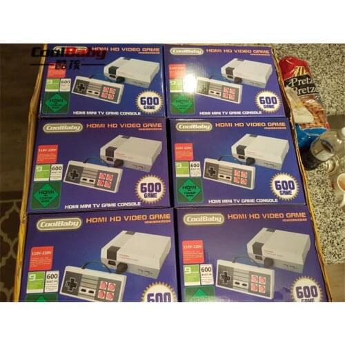 DHL 30pcs Mini TV Game Console Support HDMI Retro Video Game Console Built-in 8-Bit 600 Classic Games Handheld Gaming Player